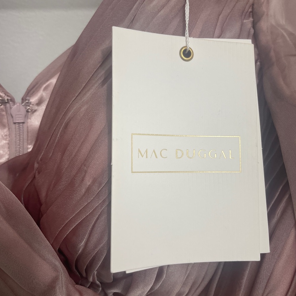 Mac Duggal Faux Wrap Long Sleeve
Tiered Gown - Picture 5 of 9